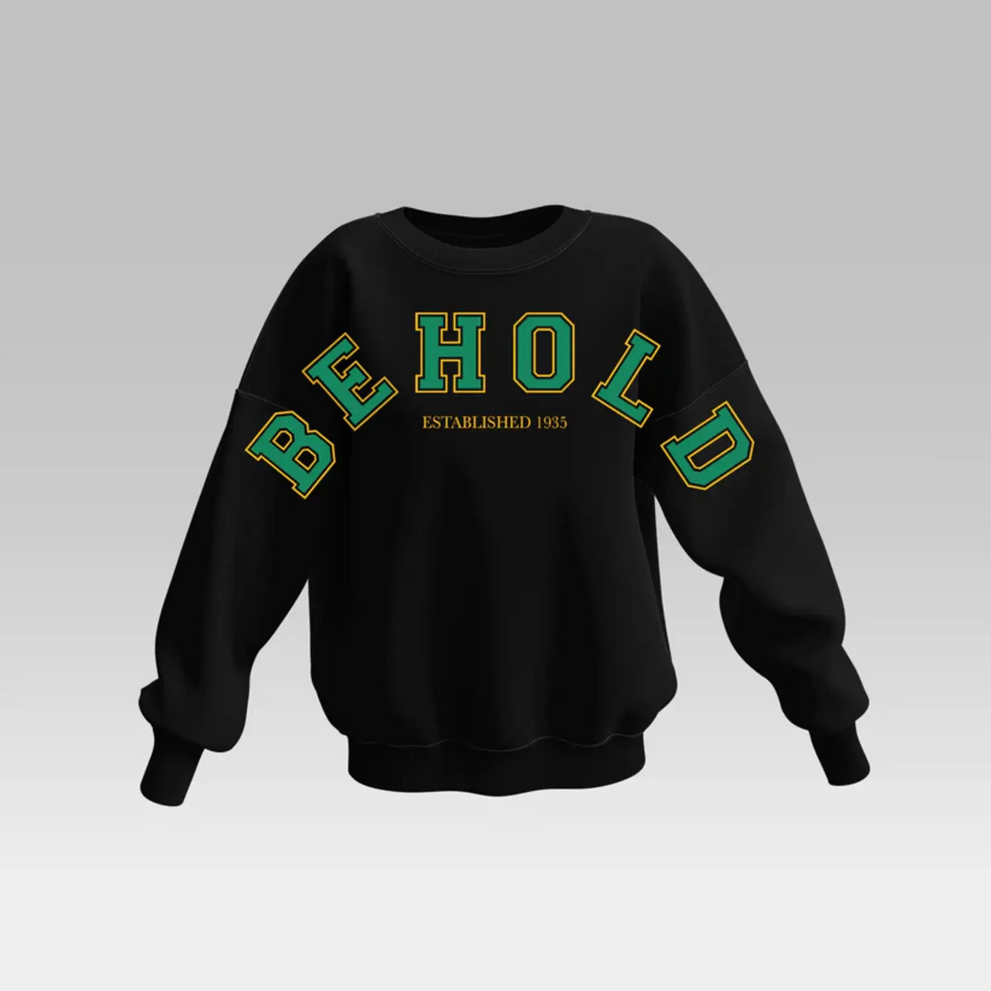 BEHOLD BLACK NSU FULL SWEATSHIRT